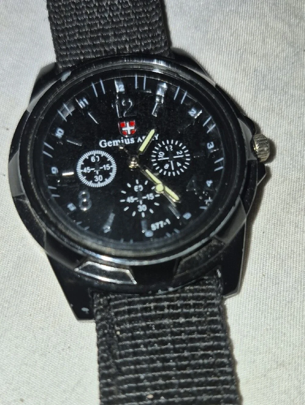 Best for SEO): Gemius Army Black Tactical Field Watch Military Style Canvas Stra